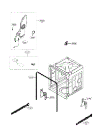 Tub Parts parts for Kenmore Elite Dishwasher 72214305910 from AppliancePartsPros.com
