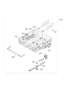 Top Rack Parts parts for Kenmore Elite Dishwasher 72214305910 from AppliancePartsPros.com