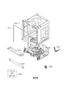 Exploded View Parts parts for Kenmore Elite Dishwasher 72214307910 from AppliancePartsPros.com