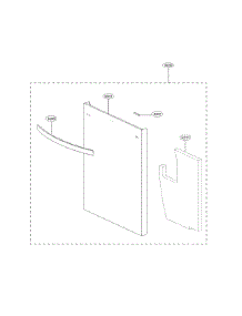 Front Cover Parts parts for Kenmore Elite Dishwasher 72214307910 from AppliancePartsPros.com