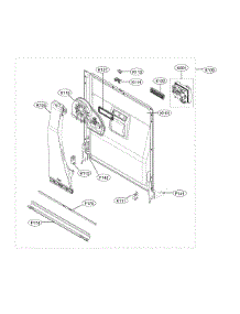 Door Liner Parts parts for Kenmore Elite Dishwasher 72214307910 from AppliancePartsPros.com