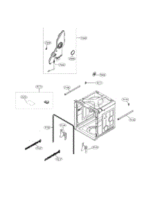 Tub Assembly parts for Kenmore Elite Dishwasher 72214355910 from AppliancePartsPros.com