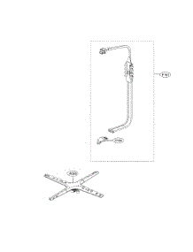 Water Guide Assembly parts for Kenmore Elite Dishwasher 72214355910 from AppliancePartsPros.com