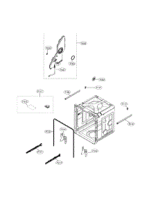 Tub Assembly parts for Kenmore Elite Dishwasher 72214357910 from AppliancePartsPros.com