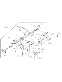 Feed Regulator parts for Singer Electronic Sewing Machine 7258CL from AppliancePartsPros.com
