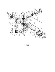 Short Block / Clutch Cover parts for Ace Gas Line Trimmer 7275340 from AppliancePartsPros.com
