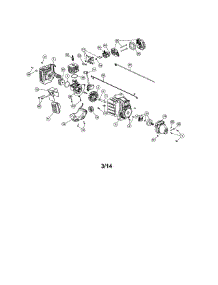 Cylinder / Muffler / Fuel Tank parts for Ace Gas Line Trimmer 7275365 from AppliancePartsPros.com