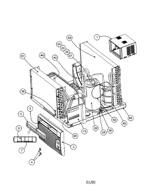 Room Air Conditioner Cooling Only parts for Carrier Room Air Conditioner 73DCA121301D from AppliancePartsPros.com