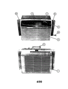 Cooling Only parts for Carrier Room Air Conditioner 73TCA005102B from AppliancePartsPros.com