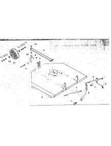Lift, Shroud & Tail Wheel Ass'y parts for Craftsman Tiller 74778551 from AppliancePartsPros.com