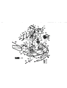 Mower Deck 38" (97 Cm) parts for Craftsman Front-Engine Lawn Tractor 750256040 from AppliancePartsPros.com