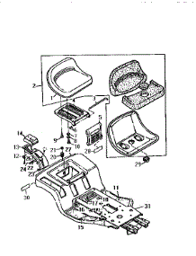 Frame And Seat parts for Craftsman Front-Engine Lawn Tractor 750256050 from AppliancePartsPros.com