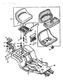 Frame And Seat parts for Craftsman Front-Engine Lawn Tractor 750256060 from AppliancePartsPros.com