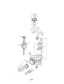 Crankcase / Crankshaft parts for Kohler Lawn & Garden Engine 752KSV5420 from AppliancePartsPros.com