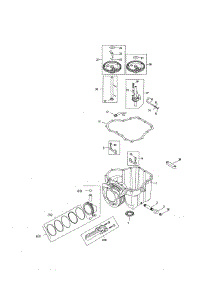 Crankcase parts for Kohler Lawn & Garden Engine 752KSV5900220 from AppliancePartsPros.com