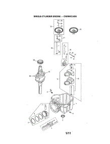 Crankcase parts for Kohler Lawn & Garden Engine 752KSV5903 from AppliancePartsPros.com