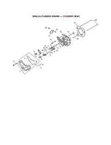 Cylinder / Head parts for Kohler Lawn & Garden Engine 752KSV5903 from AppliancePartsPros.com