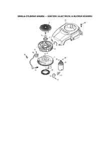 Ignition / Electrical / Blower Housing parts for Kohler Lawn & Garden Engine 752KSV5903 from AppliancePartsPros.com