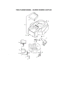 Blower Housing / Baffles parts for Kohler Lawn & Garden Engine 752KSV5903 from AppliancePartsPros.com