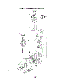 Crankcase parts for Kohler Lawn & Garden Engine 752KSV6009 from AppliancePartsPros.com