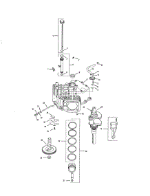 Crankshaft / Crankcase parts for Kohler Lawn & Garden Engine 752KSV7311 from AppliancePartsPros.com