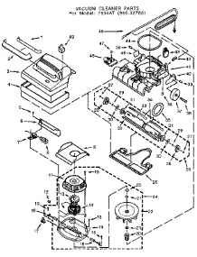 Vacuum Cleaner parts for Eureka Upright Vacuum 7554AT from AppliancePartsPros.com