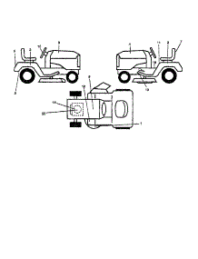 Decals parts for Craftsman Front-Engine Lawn Tractor 756-052 from AppliancePartsPros.com