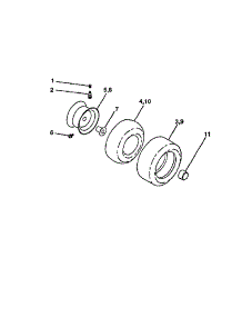Wheels And Tires parts for Craftsman Front-Engine Lawn Tractor 756-052 from AppliancePartsPros.com