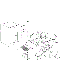 Unit parts for Kenmore Refrigerator 757.6699622 (7576699622, 757 6699622) from AppliancePartsPros.com