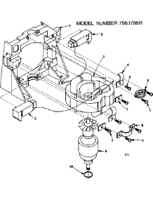 Frame Motor parts for Craftsman Wet/Dry Vacuum 758178511 from AppliancePartsPros.com