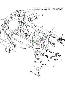Frame Motor parts for Craftsman Wet/Dry Vacuum 758178512 from AppliancePartsPros.com