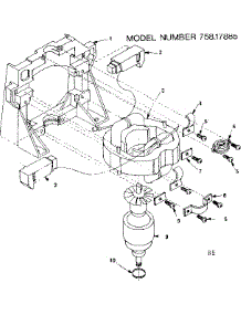 Frame Motor parts for Craftsman Wet/Dry Vacuum 75817885 from AppliancePartsPros.com