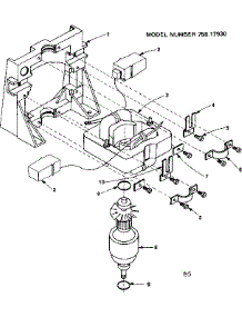Frame Motor parts for Craftsman Wet/Dry Vacuum 75817930 from AppliancePartsPros.com