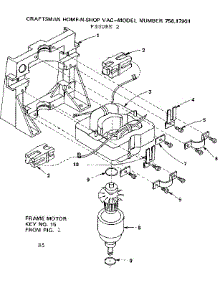 Frame Motor parts for Craftsman Wet/Dry Vacuum 75817931 from AppliancePartsPros.com
