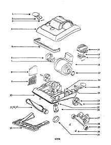 Nozzle And Motor Assembly parts for Eureka Upright Vacuum 7601AN from AppliancePartsPros.com