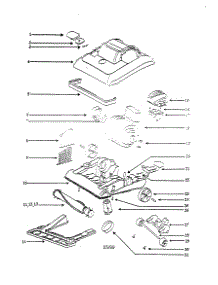 Base parts for Eureka Upright Vacuum 7608FT from AppliancePartsPros.com