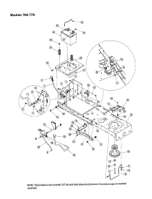 Frame - Models 760-779 parts for Mtd Front-Engine Lawn Tractor 762 from AppliancePartsPros.com
