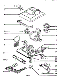 Nozzle And Motor Assembly parts for Eureka Upright Vacuum 7625AT from AppliancePartsPros.com