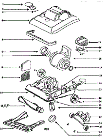 Nozzle And Motor Assembly parts for Eureka Upright Vacuum 7625BTN from AppliancePartsPros.com