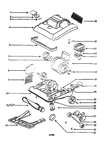 Nozzle And Motor Assembly parts for Eureka Upright Vacuum 7627AT from AppliancePartsPros.com