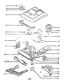 Nozzle And Motor Assembly parts for Eureka Upright Vacuum 7640BTH from AppliancePartsPros.com