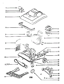 Nozzle And Motor Assembly parts for Eureka Upright Vacuum 7641ATS from AppliancePartsPros.com