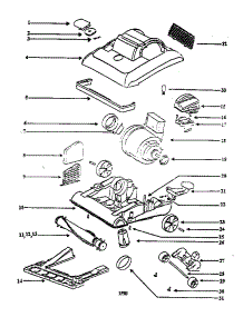 Nozzle And Motor Assembly parts for Eureka Upright Vacuum 7642AT from AppliancePartsPros.com