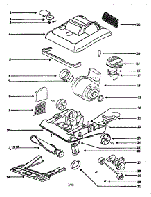 Nozzle And Motor Assembly parts for Eureka Upright Vacuum 7650ATH from AppliancePartsPros.com
