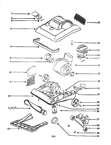 Nozzle And Motor Assembly parts for Eureka Upright Vacuum 7670AT from AppliancePartsPros.com