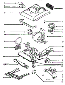 Nozzle And Motor Assembly parts for Eureka Upright Vacuum 7677AT from AppliancePartsPros.com