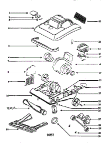 Nozzle And Motor Assembly parts for Eureka Upright Vacuum 7677BT from AppliancePartsPros.com