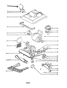 Hood And Base parts for Eureka Upright Vacuum 7683ATS from AppliancePartsPros.com