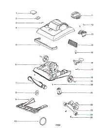Hood / Base parts for Eureka Upright Vacuum 7687A from AppliancePartsPros.com