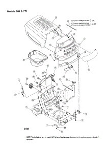 Hood / Dash - Models 761 & 771 parts for Mtd Front-Engine Lawn Tractor 771 from AppliancePartsPros.com